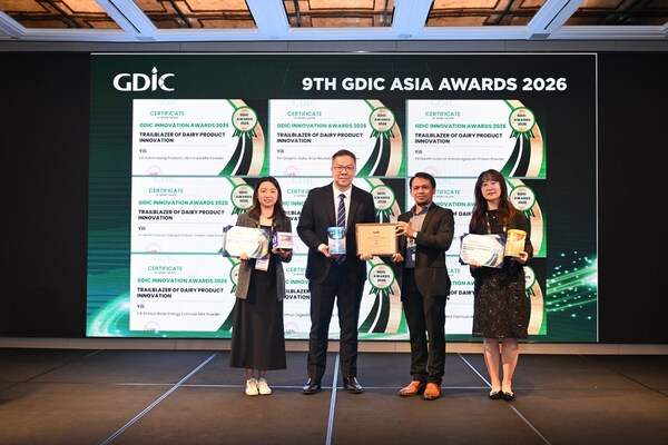 Yili บริษัทผลิตภัณฑ์นมอันดับหนึ่งของเอเชีย กวาดรางวัลมากมายในงาน GDIC Asia 2026 Yili บริษัทผลิตภัณฑ์นมอันดับหนึ่งของเอเชีย กวาดรางวัลมากมายในงาน GDIC Asia 2026