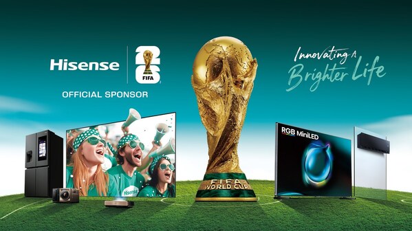 Hisense เริ่มนับถอยหลังสู่ FIFA World Cup 2026™ พร้อมจัดแสดงความบันเทิงภายในบ้านและโซลูชันการใช้ชีวิตอัจฉริยะแห่งอนาคต Hisense เริ่มนับถอยหลังสู่ FIFA World Cup 2026™ พร้อมจัดแสดงความบันเทิงภายในบ้านและโซลูชันการใช้ชีวิตอัจฉริยะแห่งอนาคต